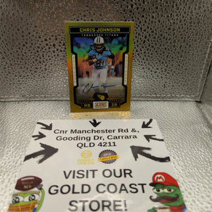 2023 Panini Score CHRIS JOHNSON AUTO /50 gold FRENLY BRICKS - Open 7 Days