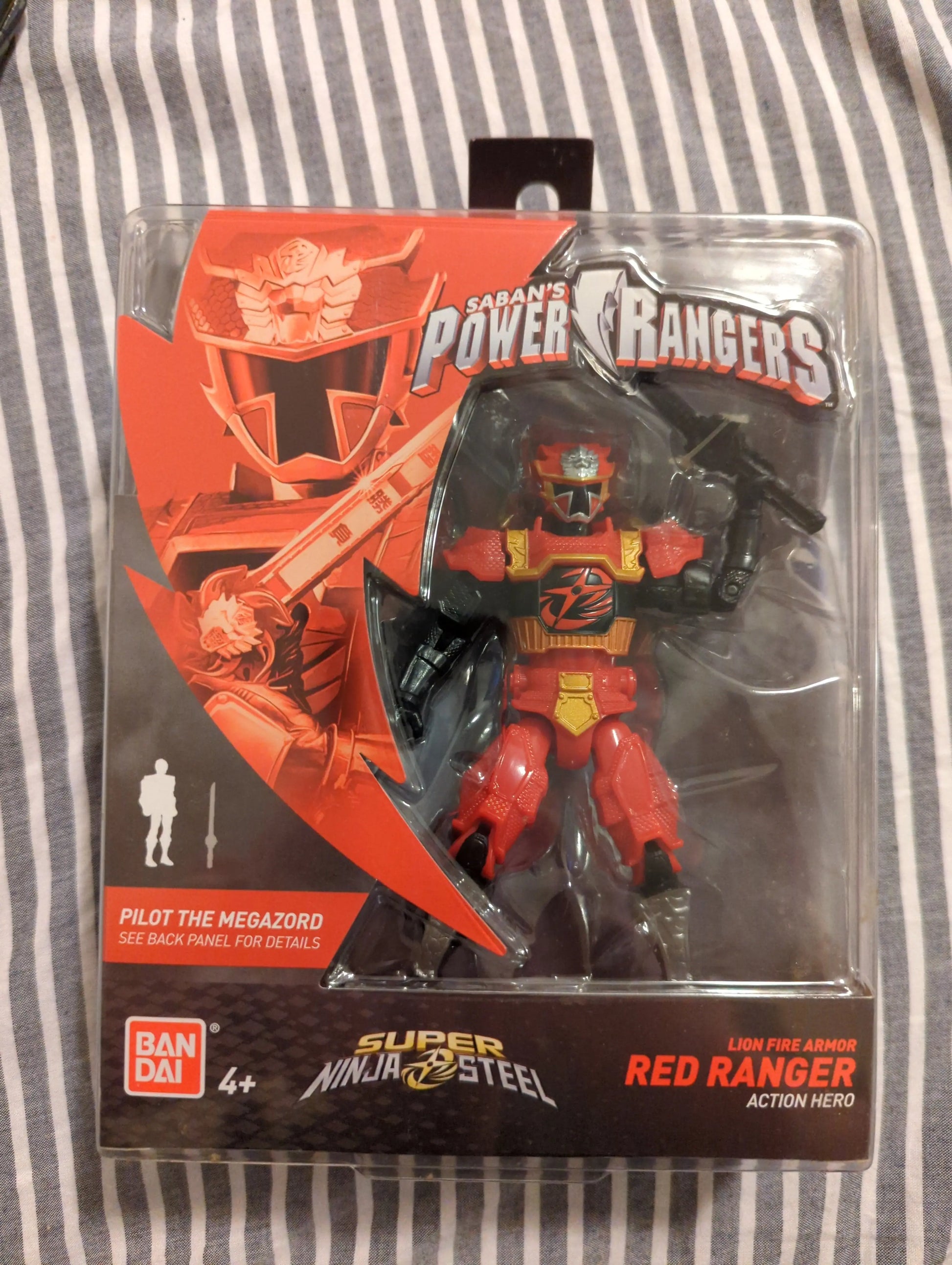 Power Rangers Super Ninja Steel Lion Fire Armor Red Ranger Figure 43937 FRENLY BRICKS - Open 7 Days