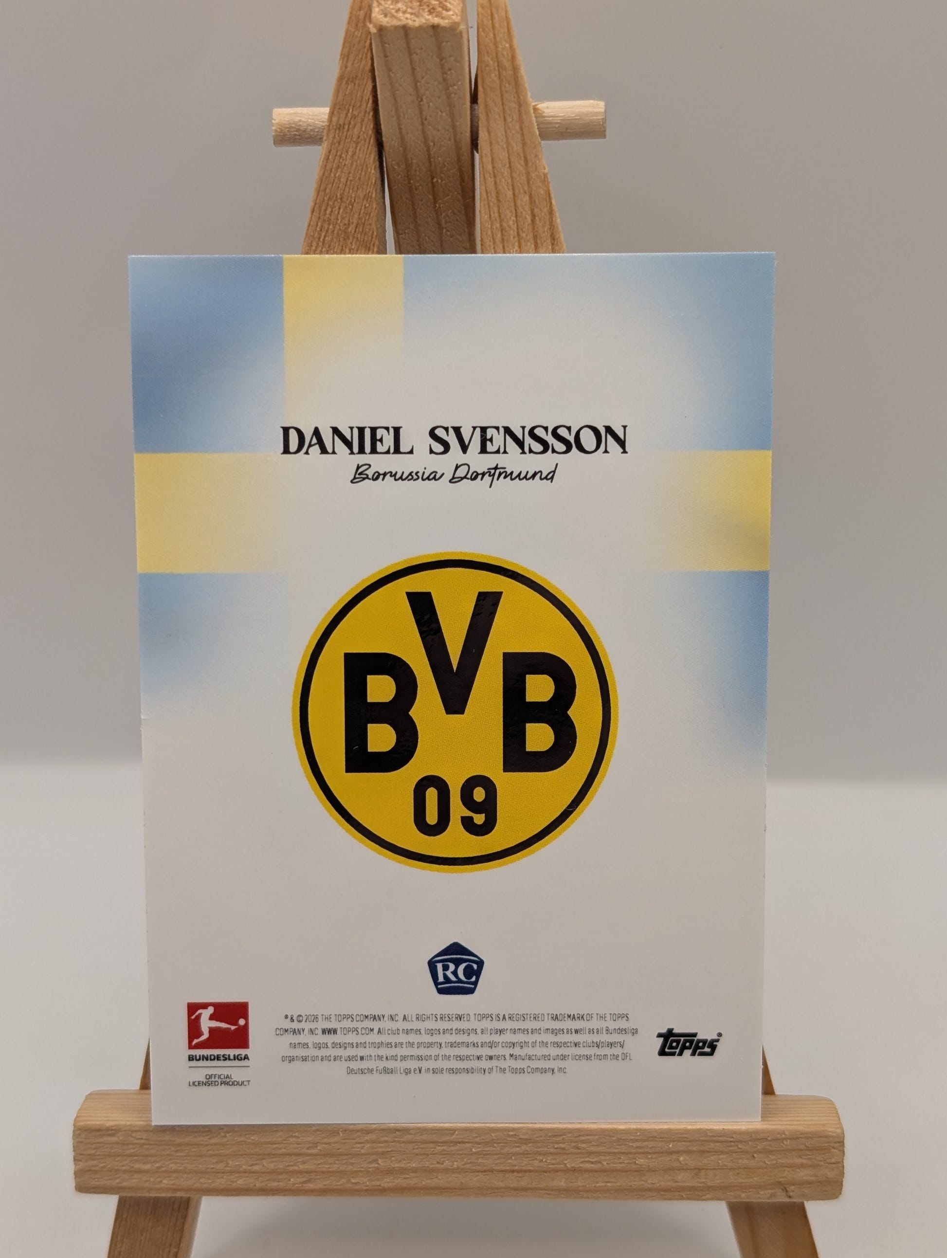 2025-26 Topps Bundesliga Daniel Svensson Black /10 RC Rookie FRENLY BRICKS - Open 7 Days image 4
