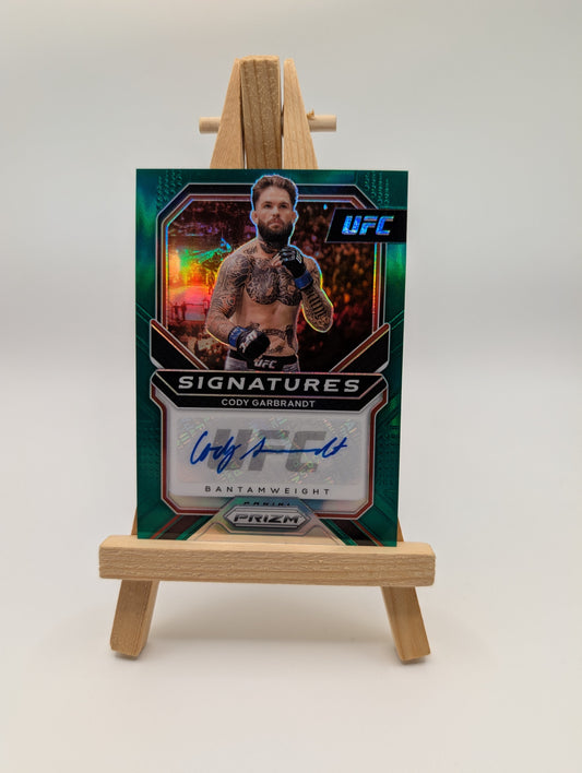 2021 Panini Prizm UFC Signatures Green Prizm Cody Garbrandt #SG-CGB Auto FRENLY BRICKS - Open 7 Days