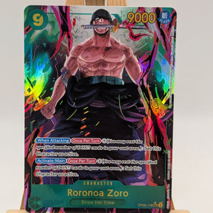 One Piece Wings of the Captain Roronoa Zoro OP06-118 Secret Rare SEC Alt Art FRENLY BRICKS - Open 7 Days