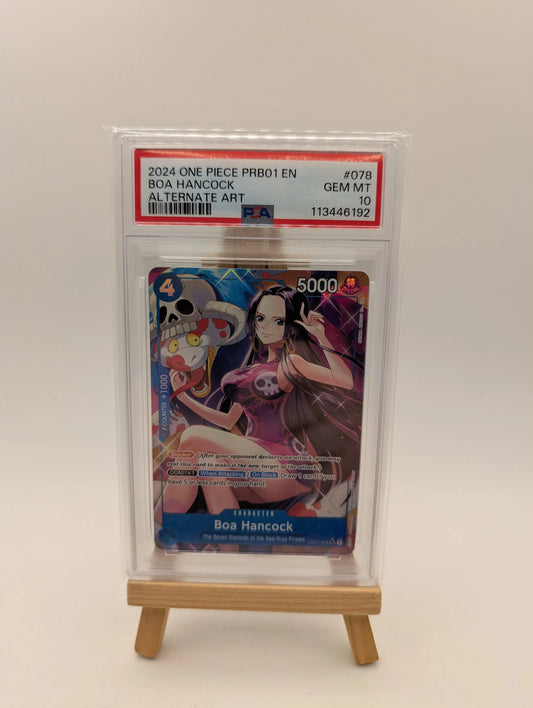 Boa Hancock (OP01-078) (Alternate Art) Premium Booster -The Best- PSA 10-English FRENLY BRICKS - Open 7 Days
