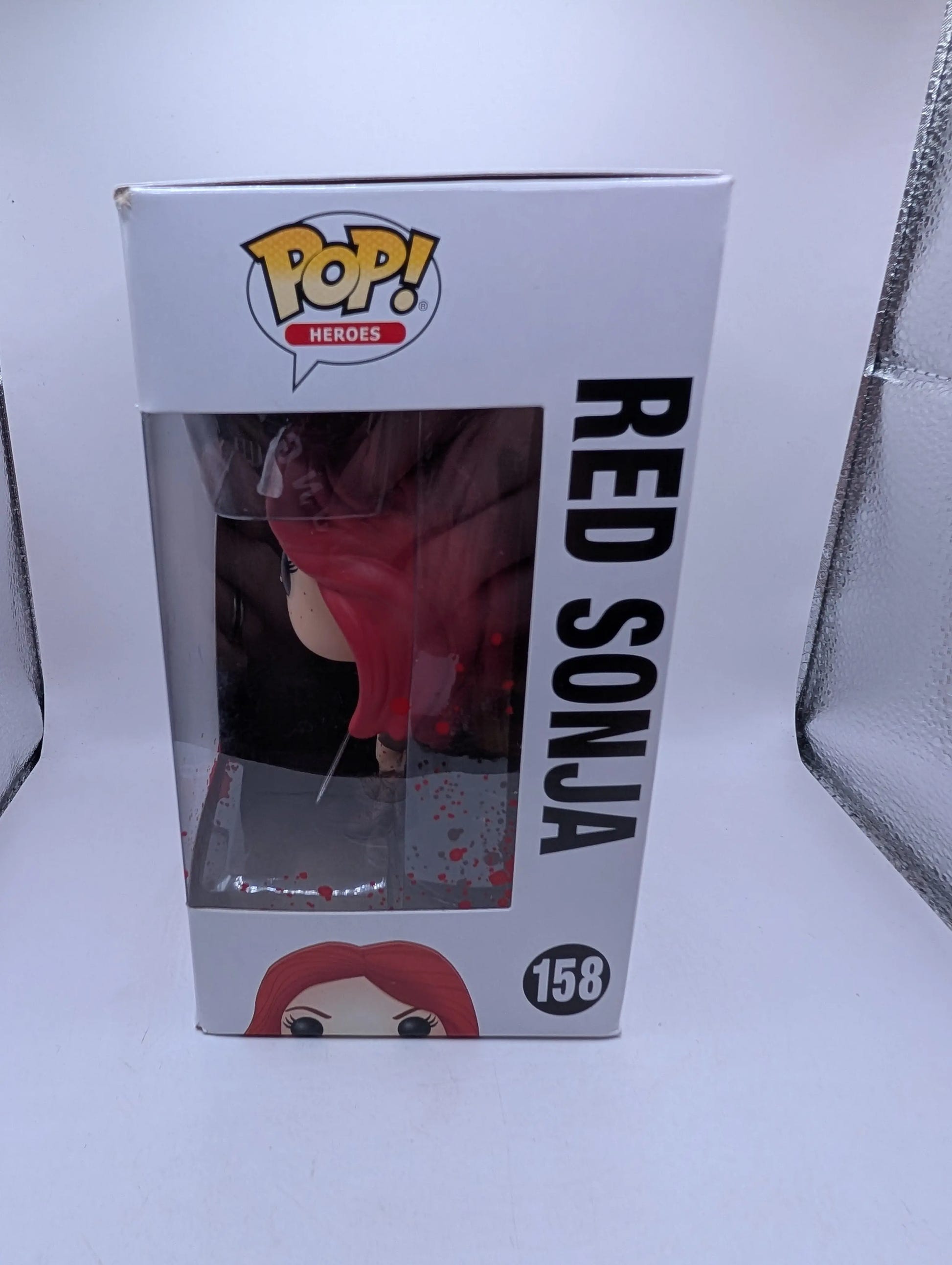 Funko Pop Red Sonja #158 - Red Sonja - Vaulted FRENLY BRICKS - Open 7 Days image 4