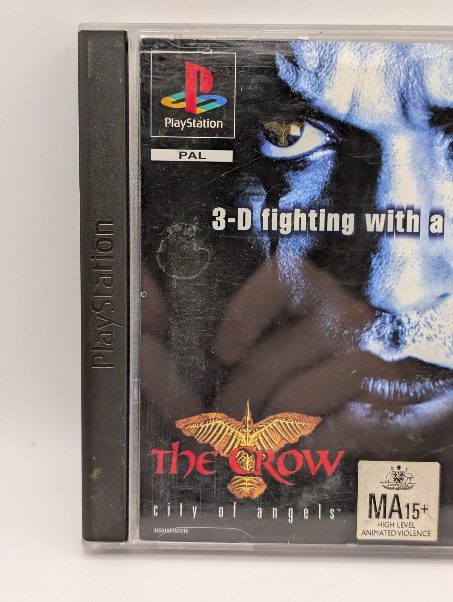 The Crow: City Of Angels + Manual - PS1 - Tested & Working FRENLY BRICKS - Open 7 Days