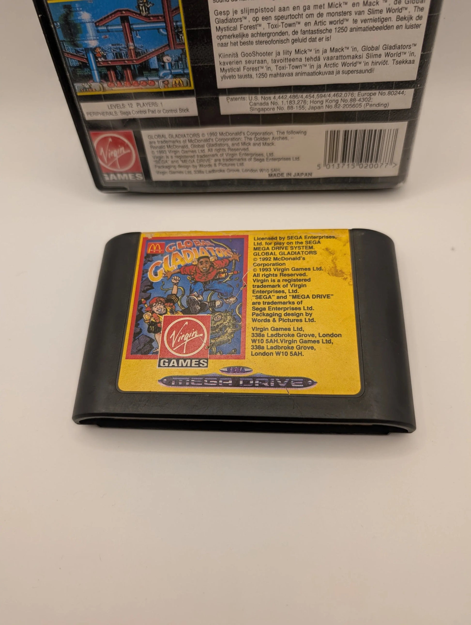 Global Gladiators Sega Mega Drive Complete Fair Condtion 1993 PAL USED FRENLY BRICKS - Open 7 Days