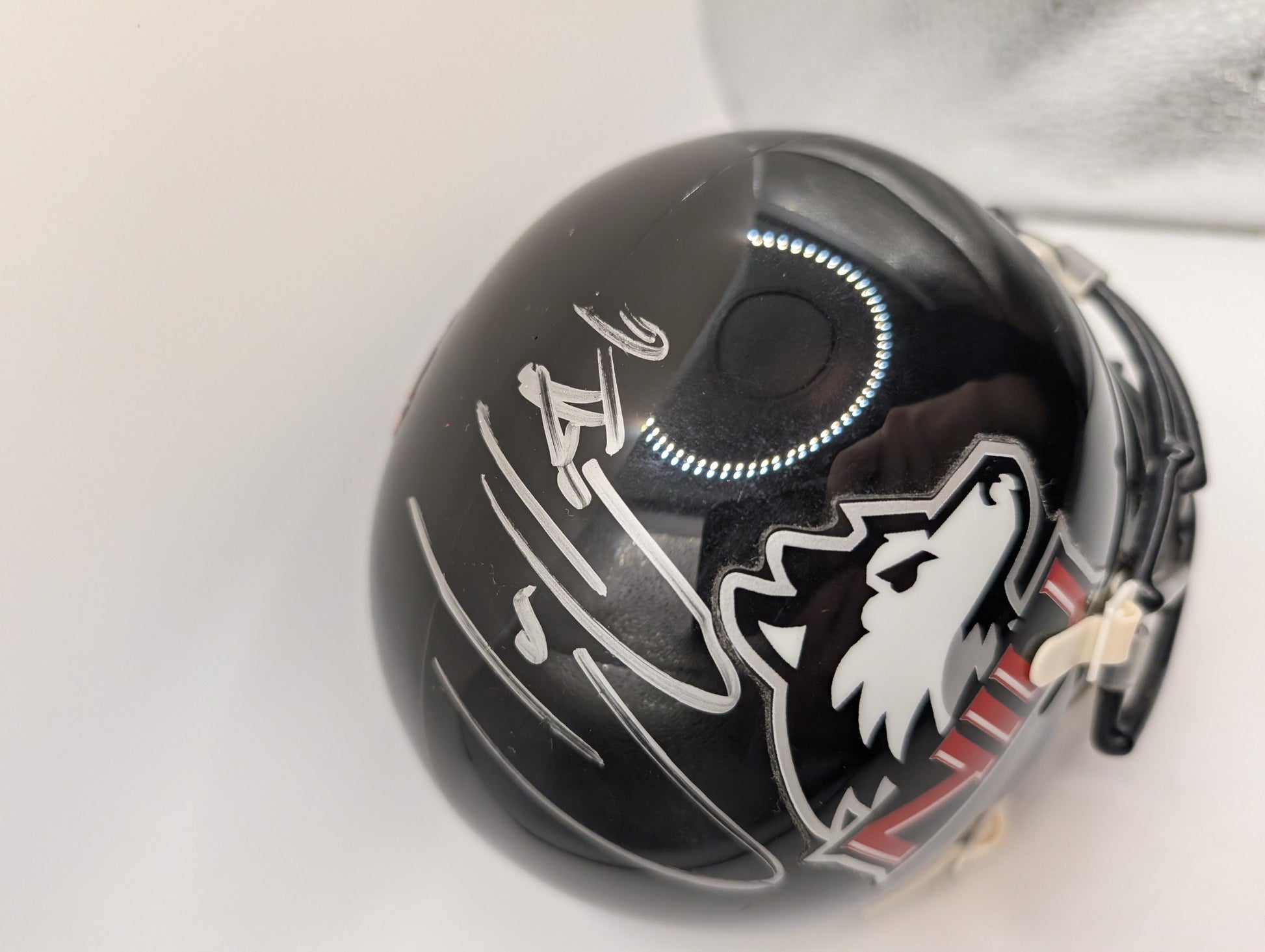 Jordan Lynch Signed Nothern Illinois Huskies Mini Helmet FRENLY BRICKS - Open 7 Days