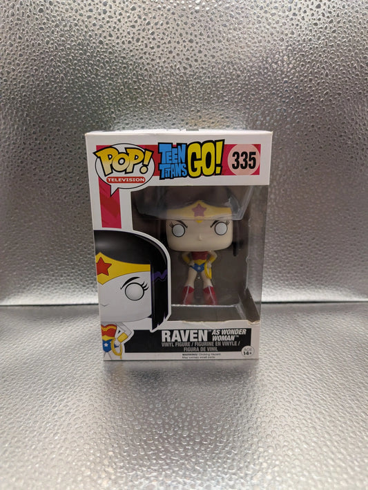 Funko POP! Television DC Teen Titans Go! Raven - (as Wonder Woman) #335 Vinyl FRENLY BRICKS - Open 7 Days