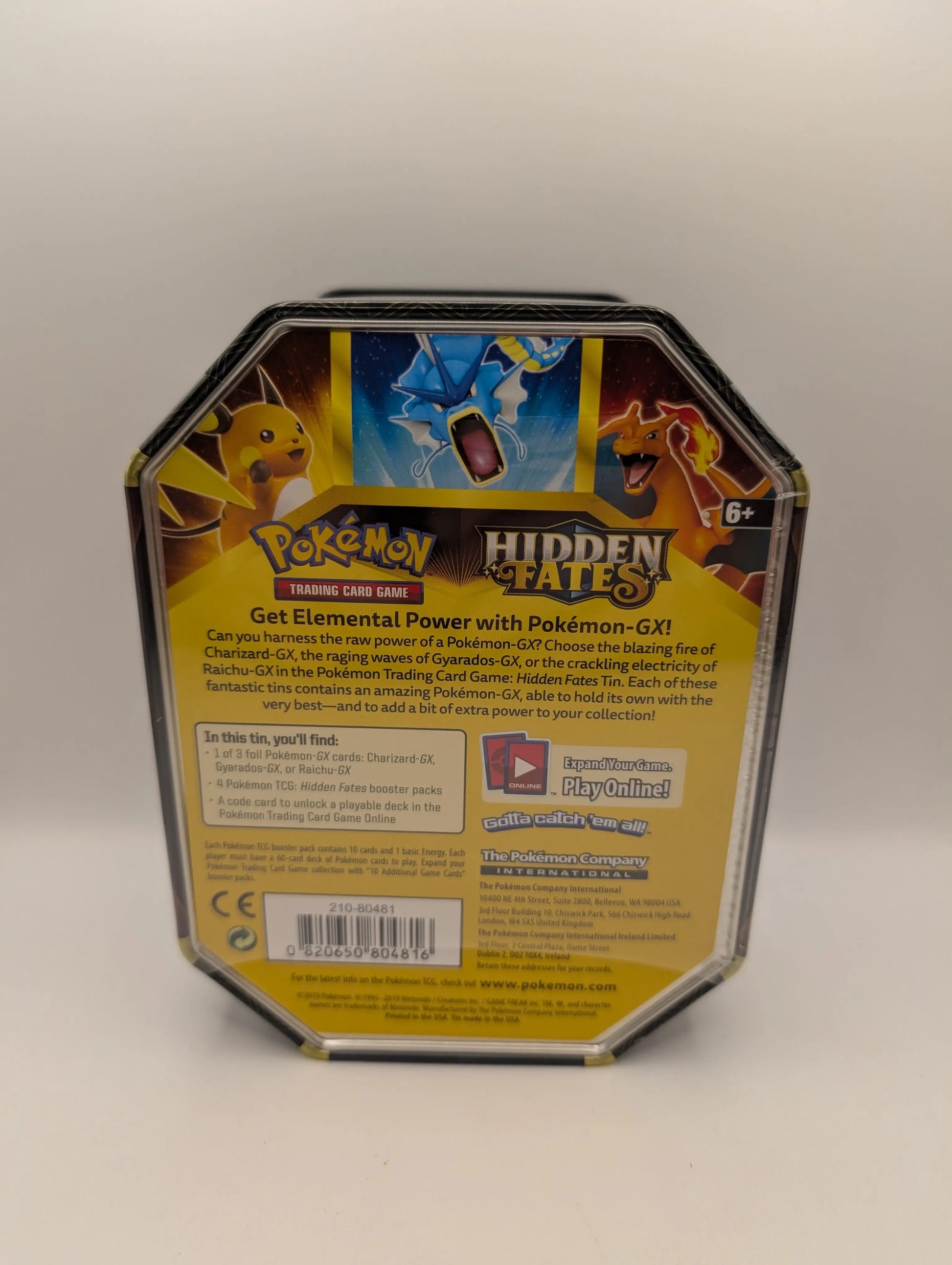 Pokemon TCG Hidden Fates Gyarados GX Tin New Factory Sealed Out Of Print FRENLY BRICKS - Open 7 Days image 2