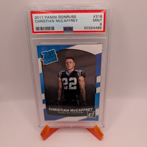 2017 Panini Donruss Rated Rookie Christian McCaffrey 318 PSA 9 FRENLY BRICKS - Open 7 Days