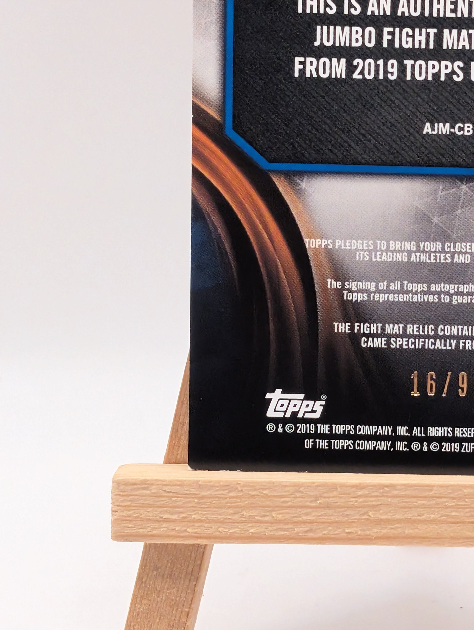 Curtis Blaydes 2019 Topps UFC Knockout AJM-CB 2 Color Jumbo Mat Relic Auto FRENLY BRICKS - Open 7 Days