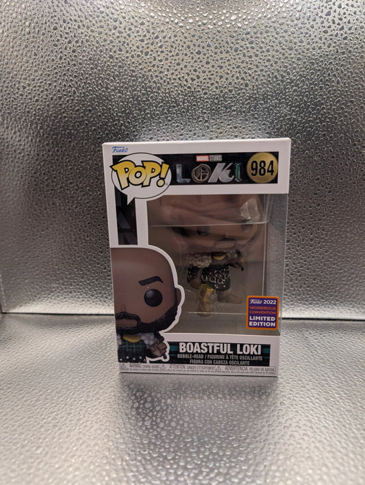 FUNKO Pop Vinyl Boastful Loki #984 FRENLY BRICKS - Open 7 Days