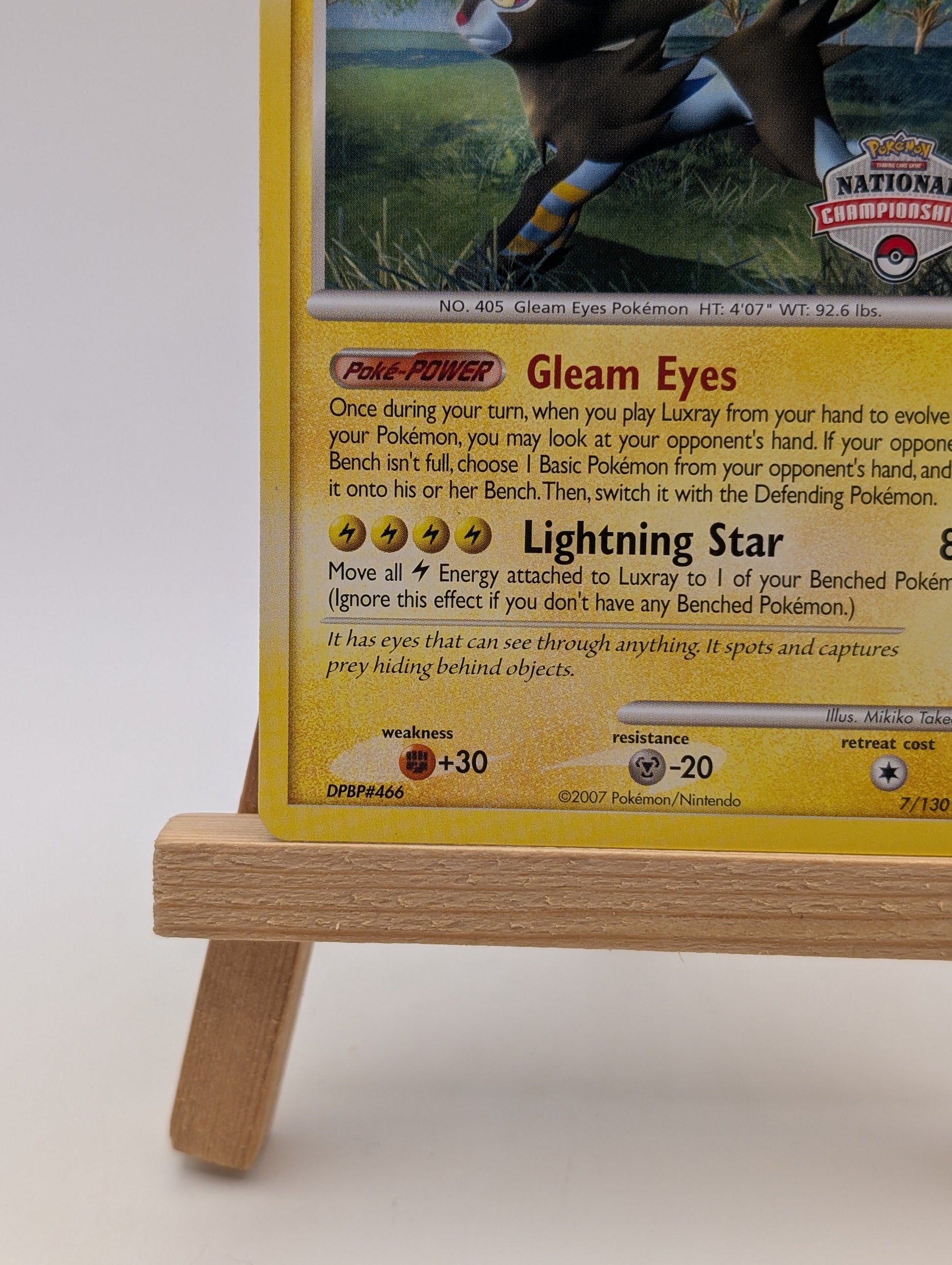 National Championships Luxray 7/130 Diamond & Pearl Promo Pokemon Card Rare FRENLY BRICKS - Open 7 Days