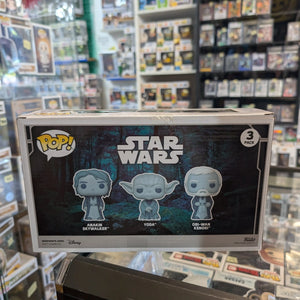 Funko Pop! Vinyl Star Wars Anakin Skywalker /Yoda/Obi-Wan Kenobi(Endor) GITD 3pk FRENLY BRICKS - Open 7 Days