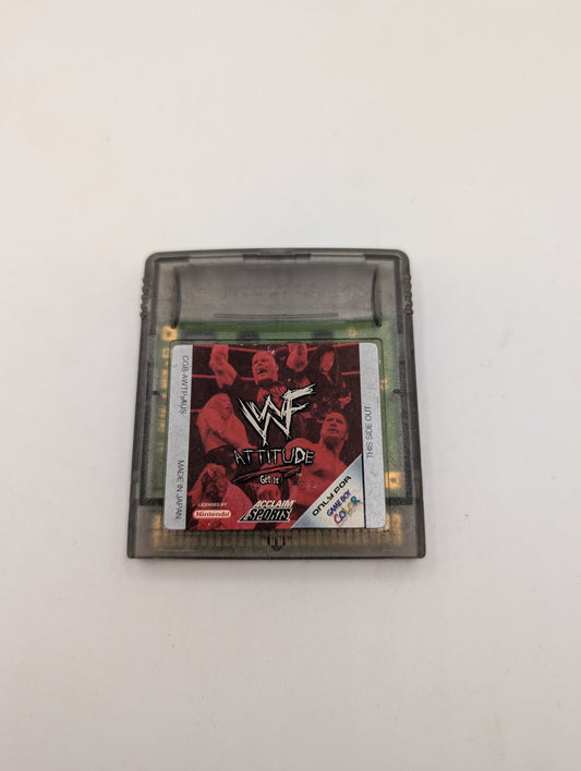 Nintendo GameBoy Color Spiel WWF Attitude Wrestling Gut  #236 AUS FRENLY BRICKS - Open 7 Days