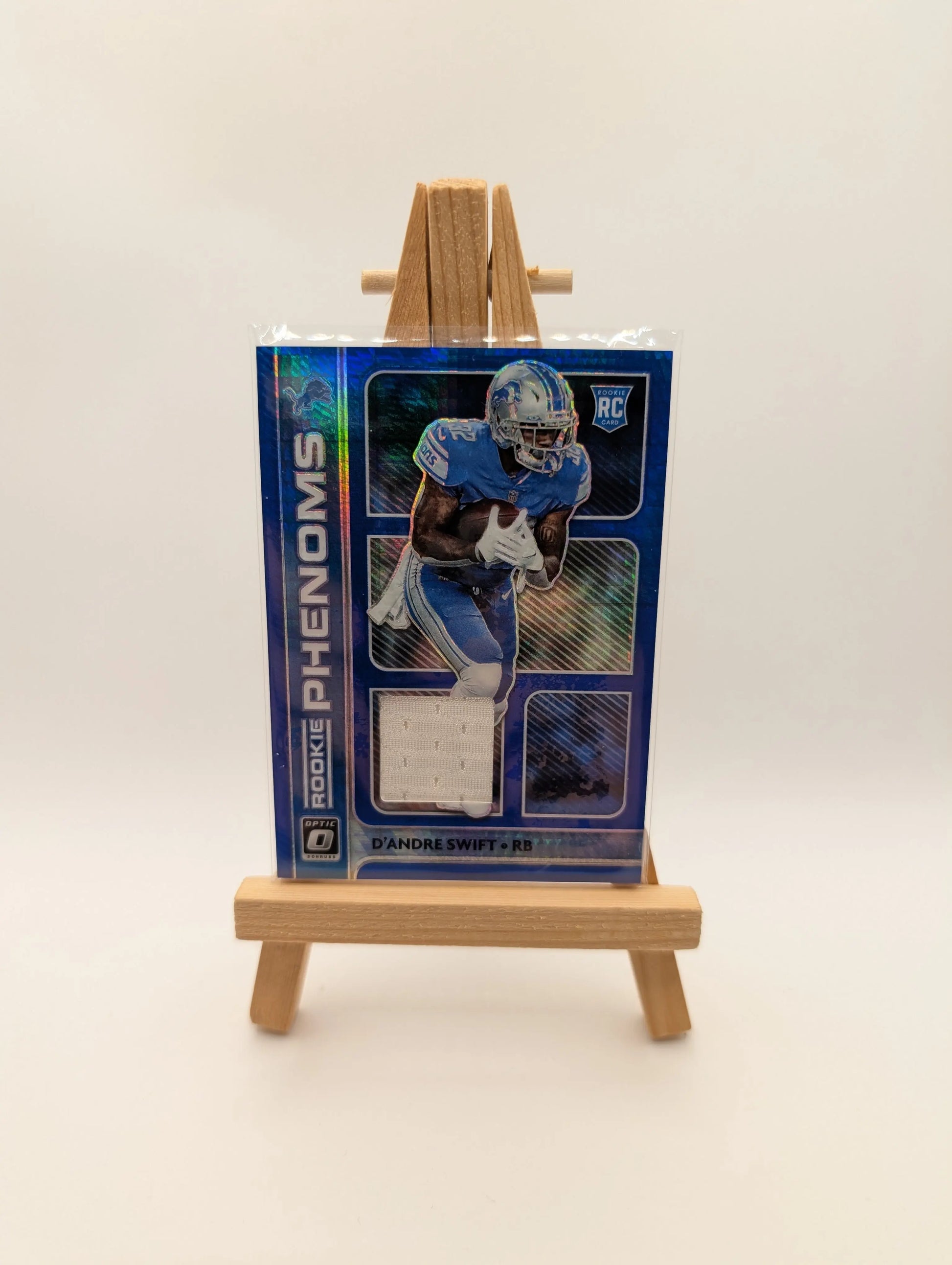 2020 Panini Donruss Optic Prizm De'Andre Swift RC White Jersey Patch FRENLY BRICKS - Open 7 Days