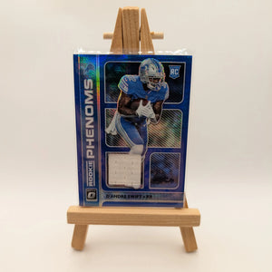 2020 Panini Donruss Optic Prizm De'Andre Swift RC White Jersey Patch FRENLY BRICKS - Open 7 Days