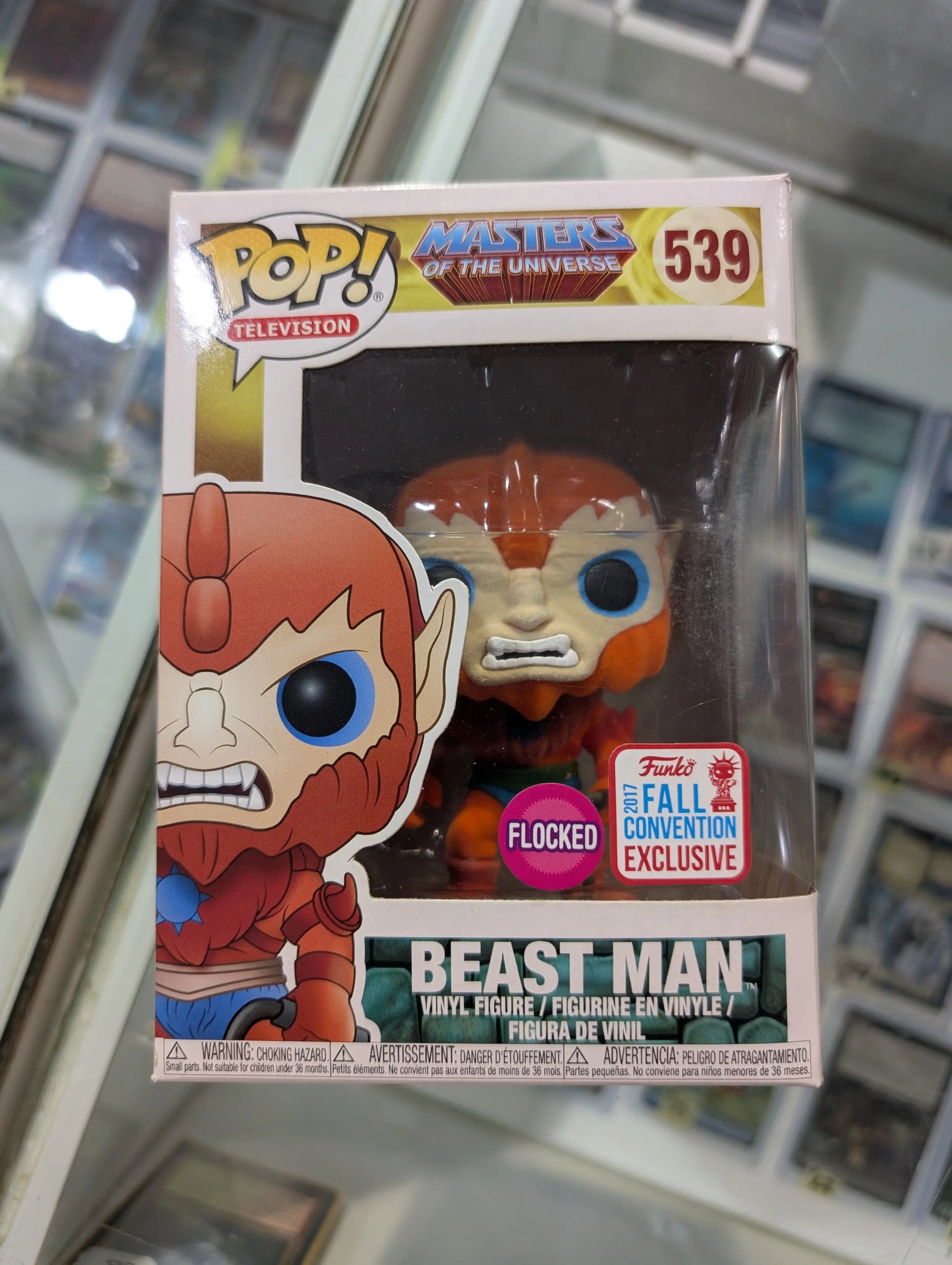 Beast Man Pop 539 Flocked - MOTU Funko Pop! Vinyl - 2017 Fall Convention FRENLY BRICKS - Open 7 Days