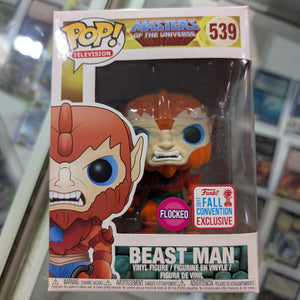 Beast Man Pop 539 Flocked - MOTU Funko Pop! Vinyl - 2017 Fall Convention FRENLY BRICKS - Open 7 Days