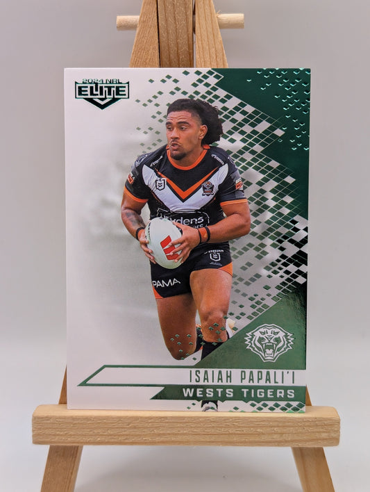 2024 NRL Elite MR150 Isaiah Papali’i Tigers /10 Emerald FRENLY BRICKS - Open 7 Days