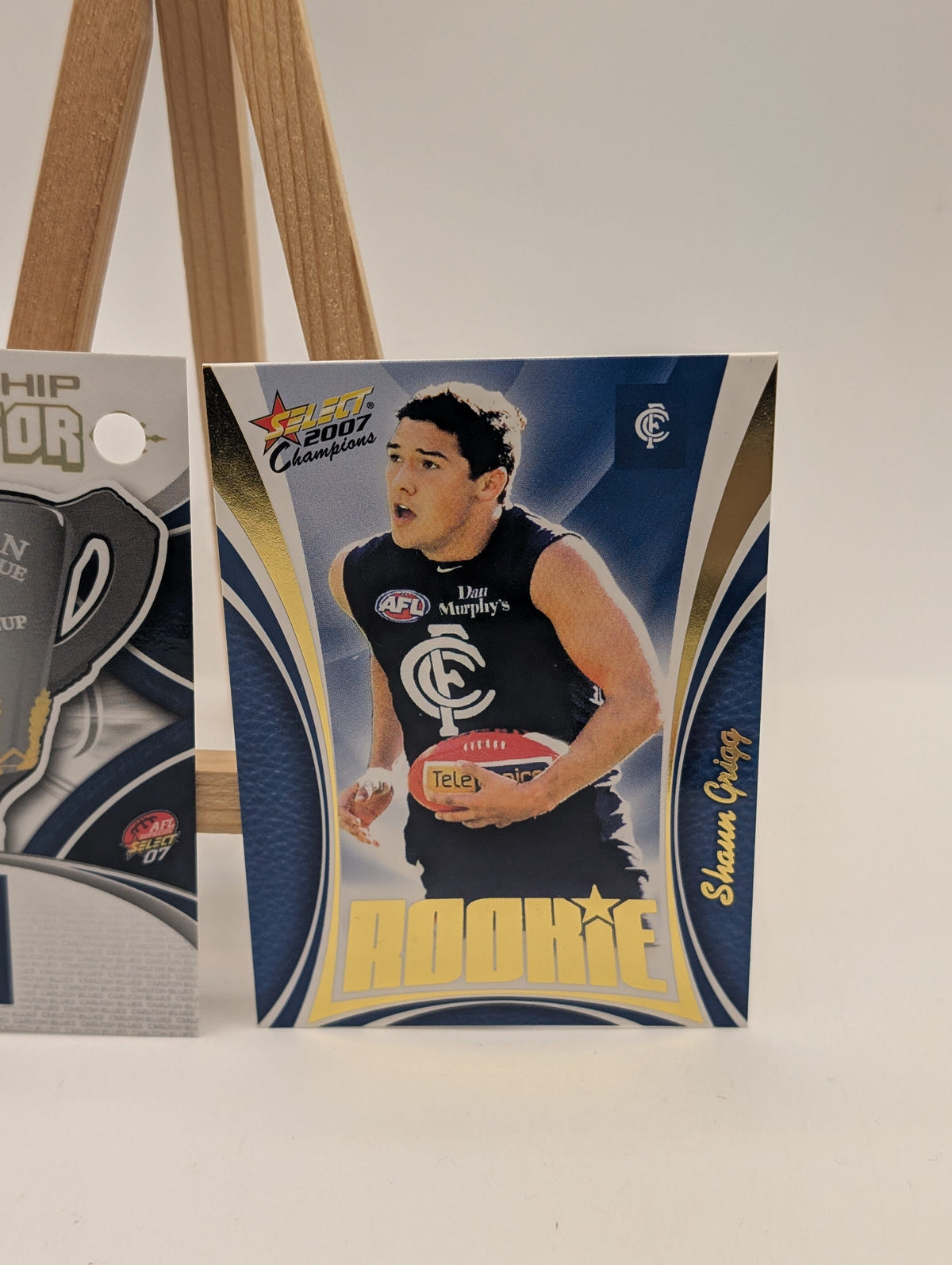 2007 Select AFL Supreme Predictor Carlton +Draft Rookie PDR3 Shaun Grigg FRENLY BRICKS - Open 7 Days image 3
