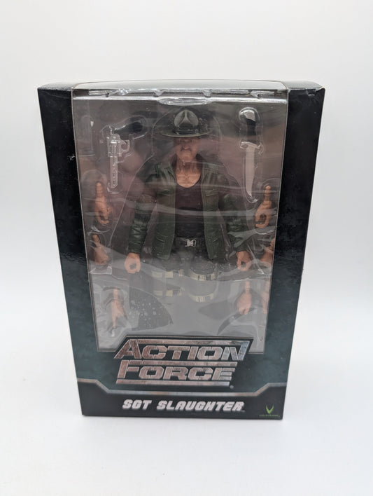 2021 Valaverse G.I. Joe Series 1 SGT. Slaughter Collectible Action Force NEW FRENLY BRICKS - Open 7 Days