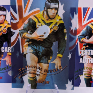 1996 Dynamic Rugby League National Heroes NH5 Steve Renouf Redemption/Auto/Cert FRENLY BRICKS - Open 7 Days