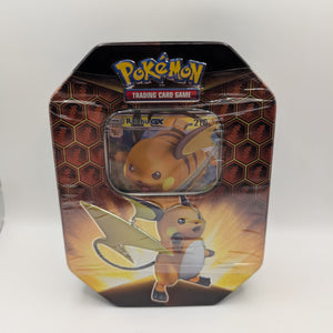Pokemon TCG: Hidden Fates RAICHU-GX Collector's Tin Brand New & Sealed FRENLY BRICKS - Open 7 Days