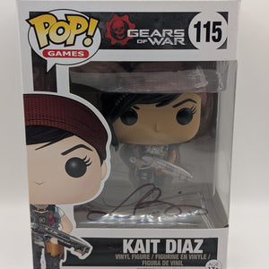 Funko POP! Games Gears of War Kate Diaz #115 Vinyl Signed Auto Laura Bailey COA FRENLY BRICKS - Open 7 Days
