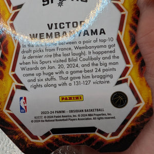Victor Wembanyama Obsidian Volcanic Spurs RC Panini FRENLY BRICKS - Open 7 Days