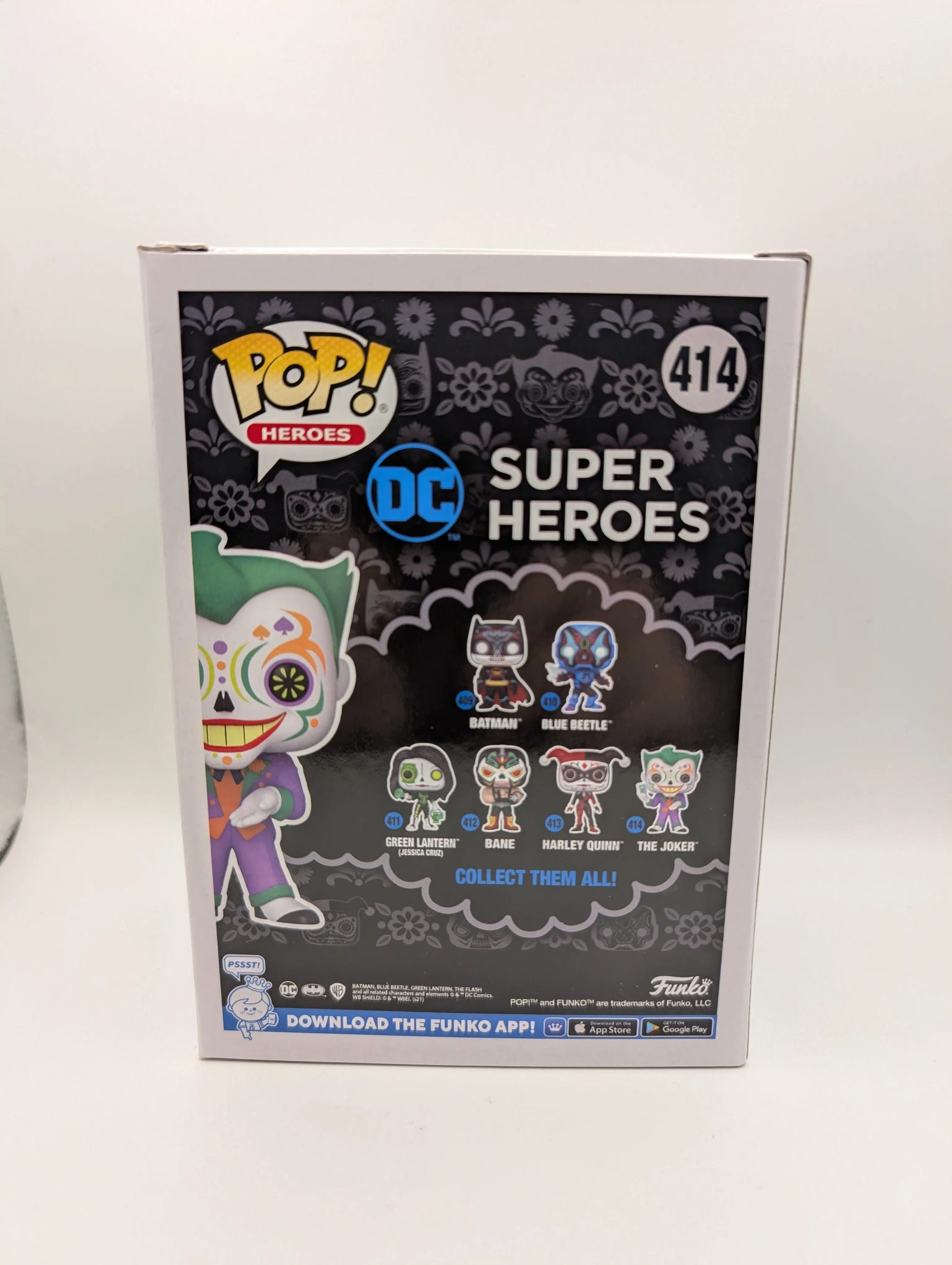 Joker Glow In The Dark Special Edition Funko Pop! Vinyl #414 DC Superheroes FRENLY BRICKS - Open 7 Days image 3