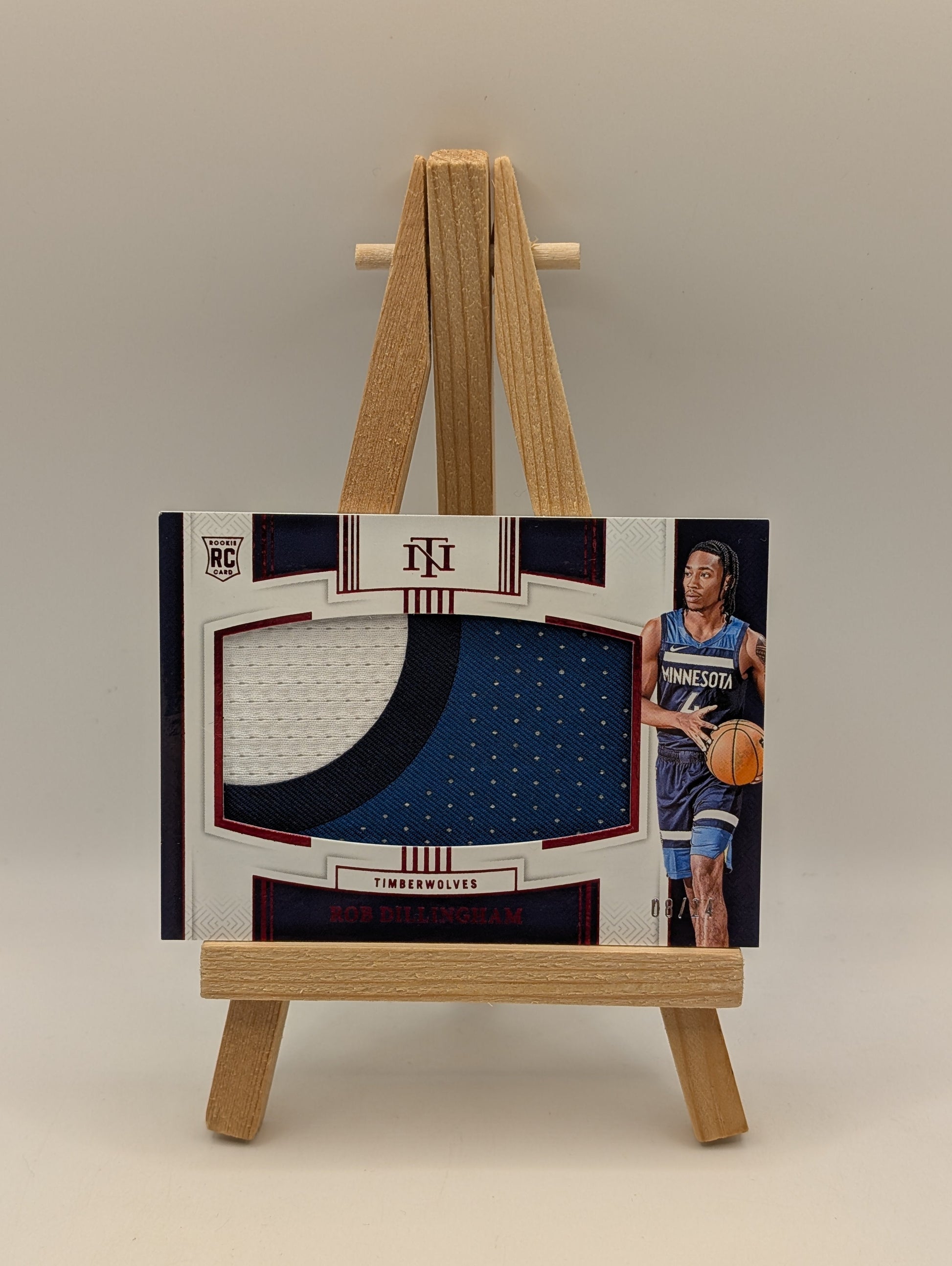 2024-25 Panini National Treasures Rob Dillingham RC Rookie Jumbo Patch /24 FRENLY BRICKS - Open 7 Days