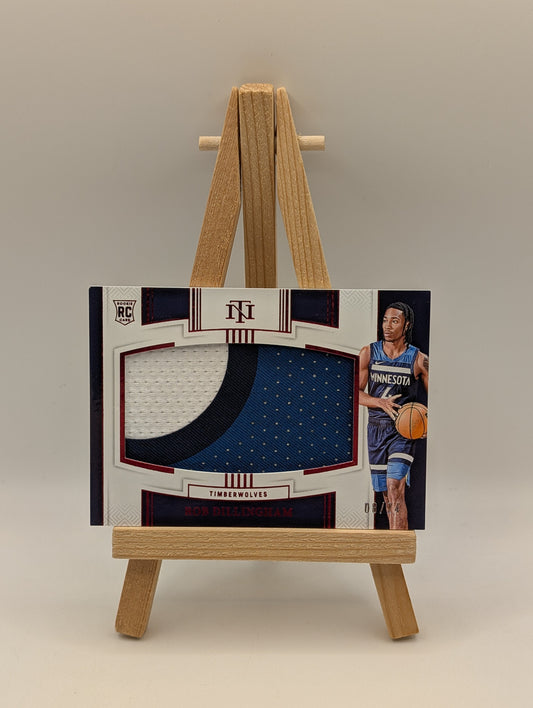 2024-25 Panini National Treasures Rob Dillingham RC Rookie Jumbo Patch /24 FRENLY BRICKS - Open 7 Days