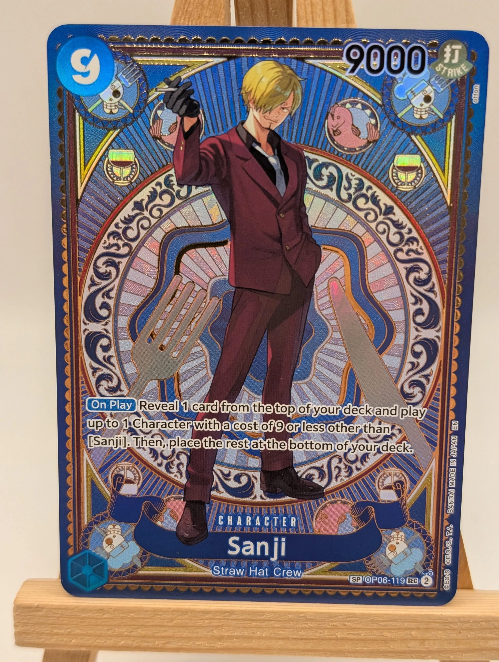 Sanji (SP) SEC A Fist of Divine Speed OP06-119 NM FRENLY BRICKS - Open 7 Days image 3