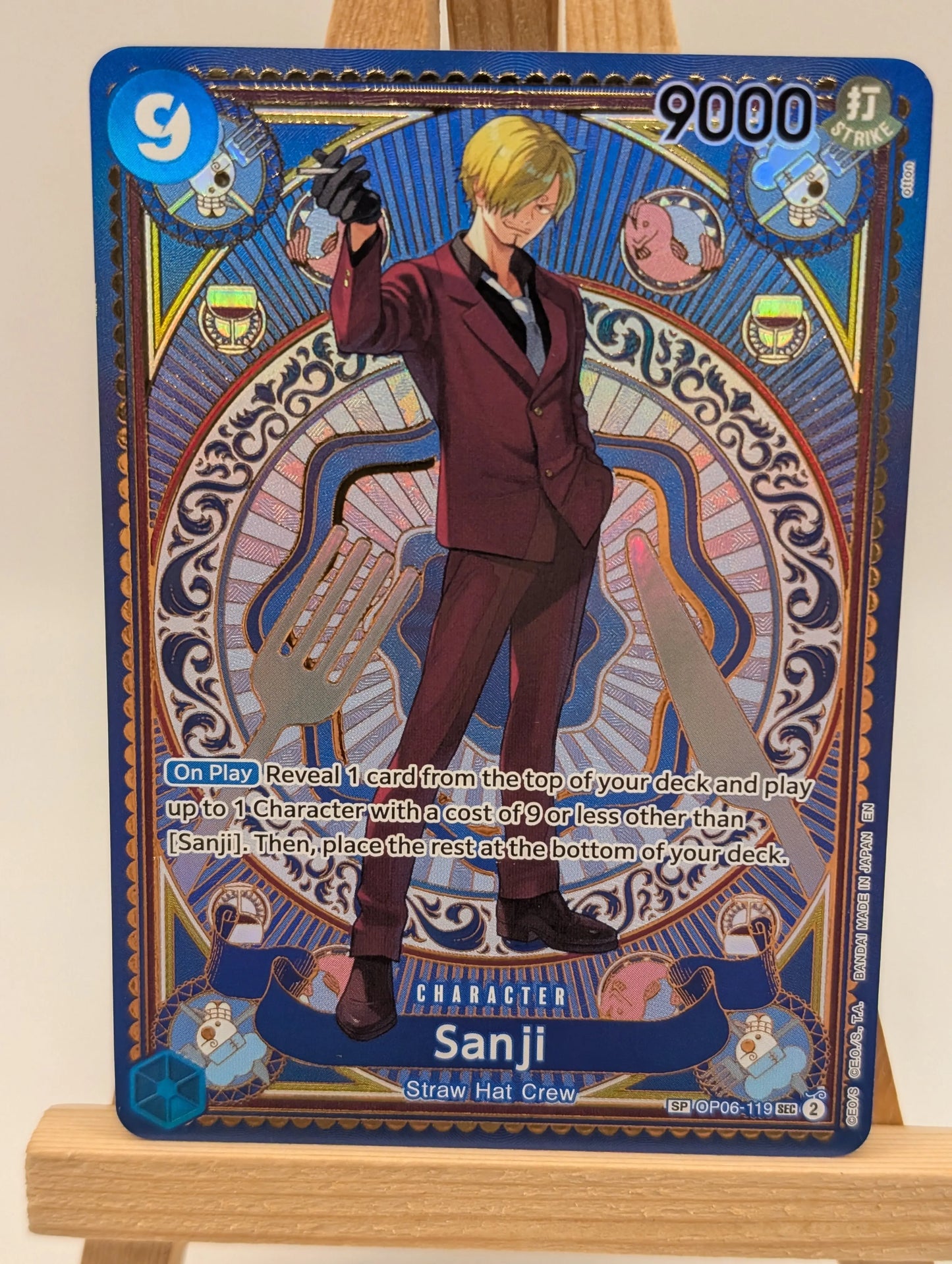Sanji (SP) SEC A Fist of Divine Speed OP06-119 NM FRENLY BRICKS - Open 7 Days