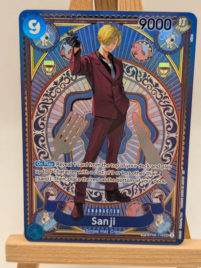 Sanji (SP) SEC A Fist of Divine Speed OP06-119 NM FRENLY BRICKS - Open 7 Days