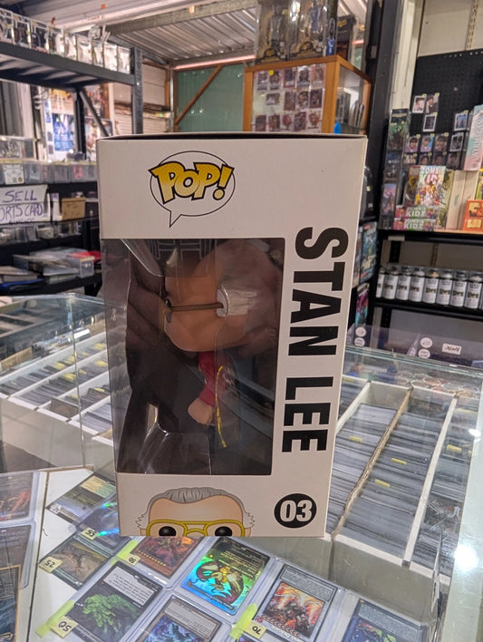 FUNKO POP STAN LEE #03 STAN LEE (SUPERHERO) COMIKAZE VINYL FIGURE FRENLY BRICKS - Open 7 Days
