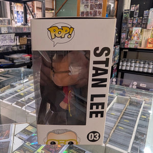 FUNKO POP STAN LEE #03 STAN LEE (SUPERHERO) COMIKAZE VINYL FIGURE FRENLY BRICKS - Open 7 Days