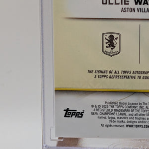 2025 Topps Reverence UCC UEFA ASTON VILLA OLLIE WATKINS Sealed Auto /75