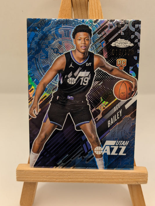 Ace Bailey 2025-26 Topps Chrome - Go Time Refractor /150 #GT-20 Utah Jazz FRENLY BRICKS - Open 7 Days