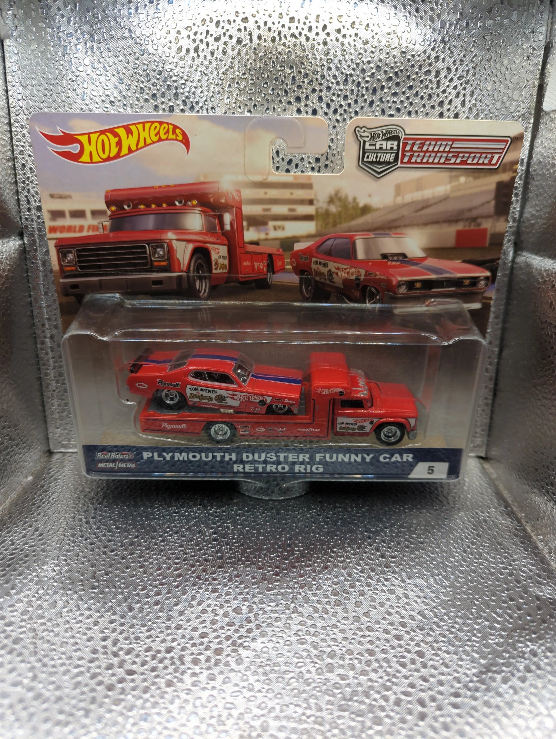 Hot Wheels Plymouth Duster Mongoose Funny Car Retro Rig #5 Team Transport Red FRENLY BRICKS - Open 7 Days