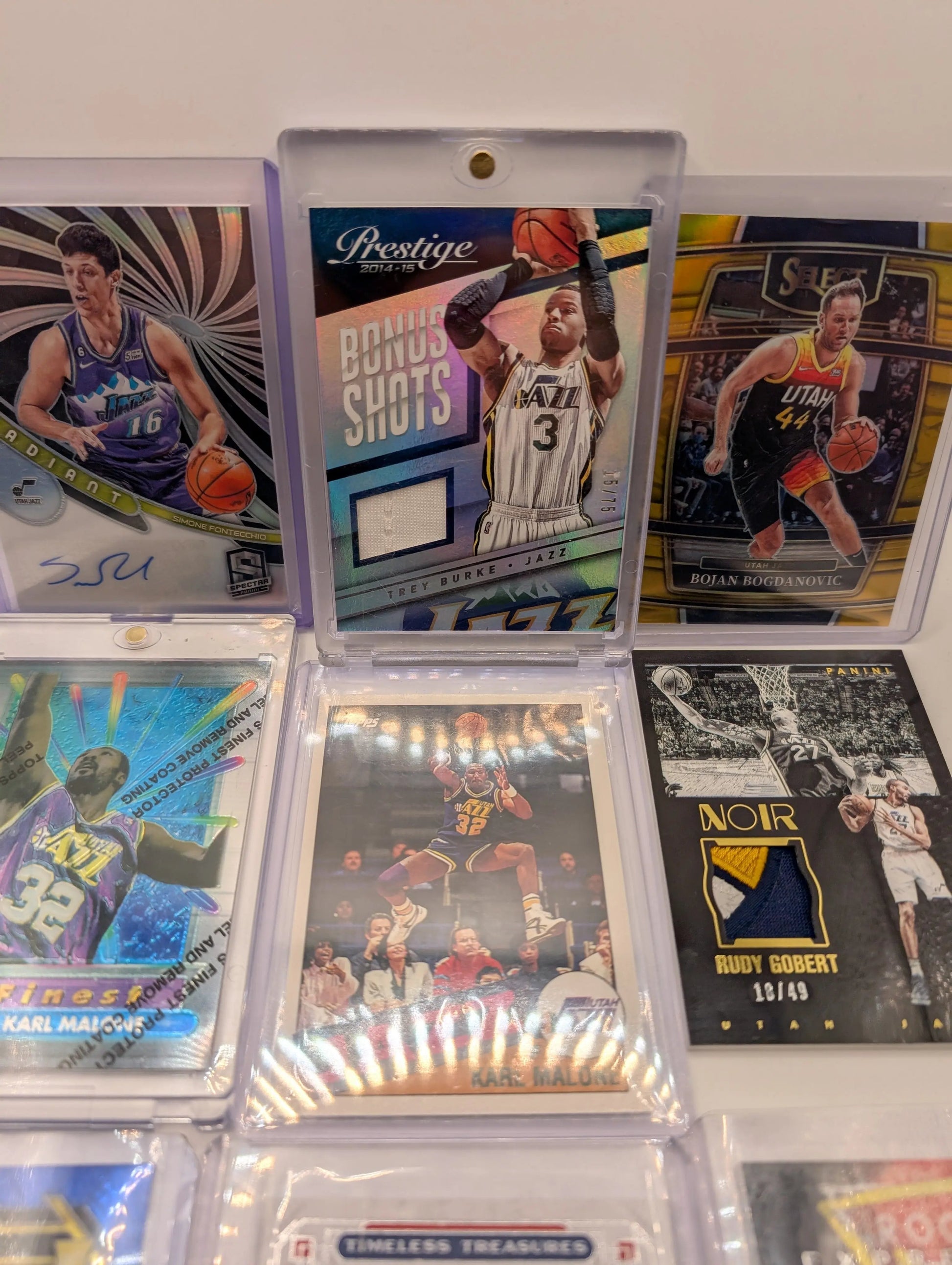 Utah Jazz NBA Basketball Card Lot, Rookies, Patch, Auto, Numbered, Karl Malone FRENLY BRICKS - Open 7 Days
