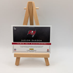 2021 Impeccable Jaelon Darden Elegance Rookie Helmet/Patch On Card Auto #/75