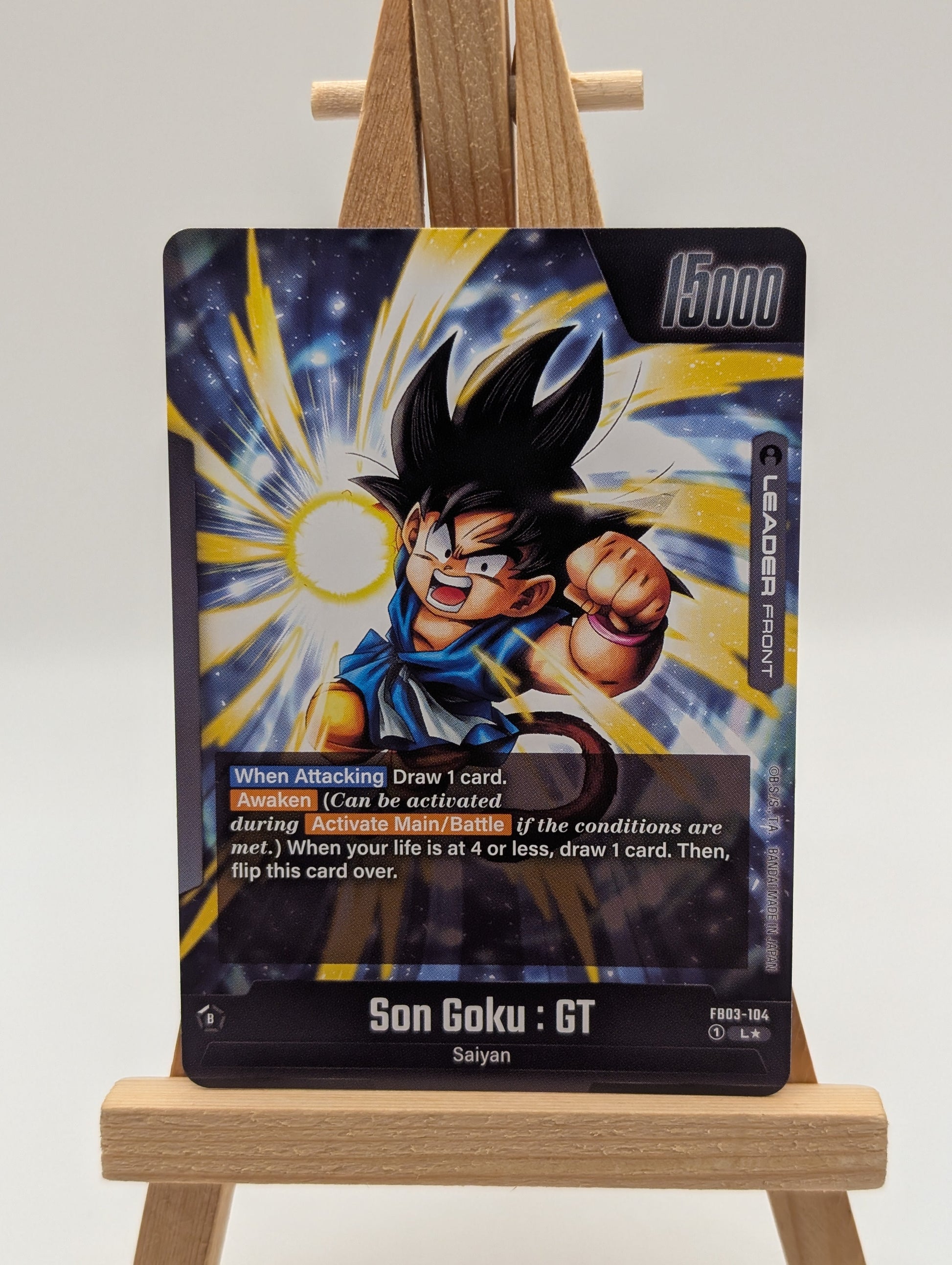 Son Goku : GT Leader Alt Art L	FB03-104	Dragon Ball Super Fusion World Eng Card FRENLY BRICKS - Open 7 Days
