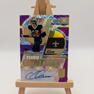 2022 DONRUSS ELITE CHRIS OLAVE ROOKIE TURN OF THE CENTURY AUTO SP /49-SAINT WR FRENLY BRICKS - Open 7 Days