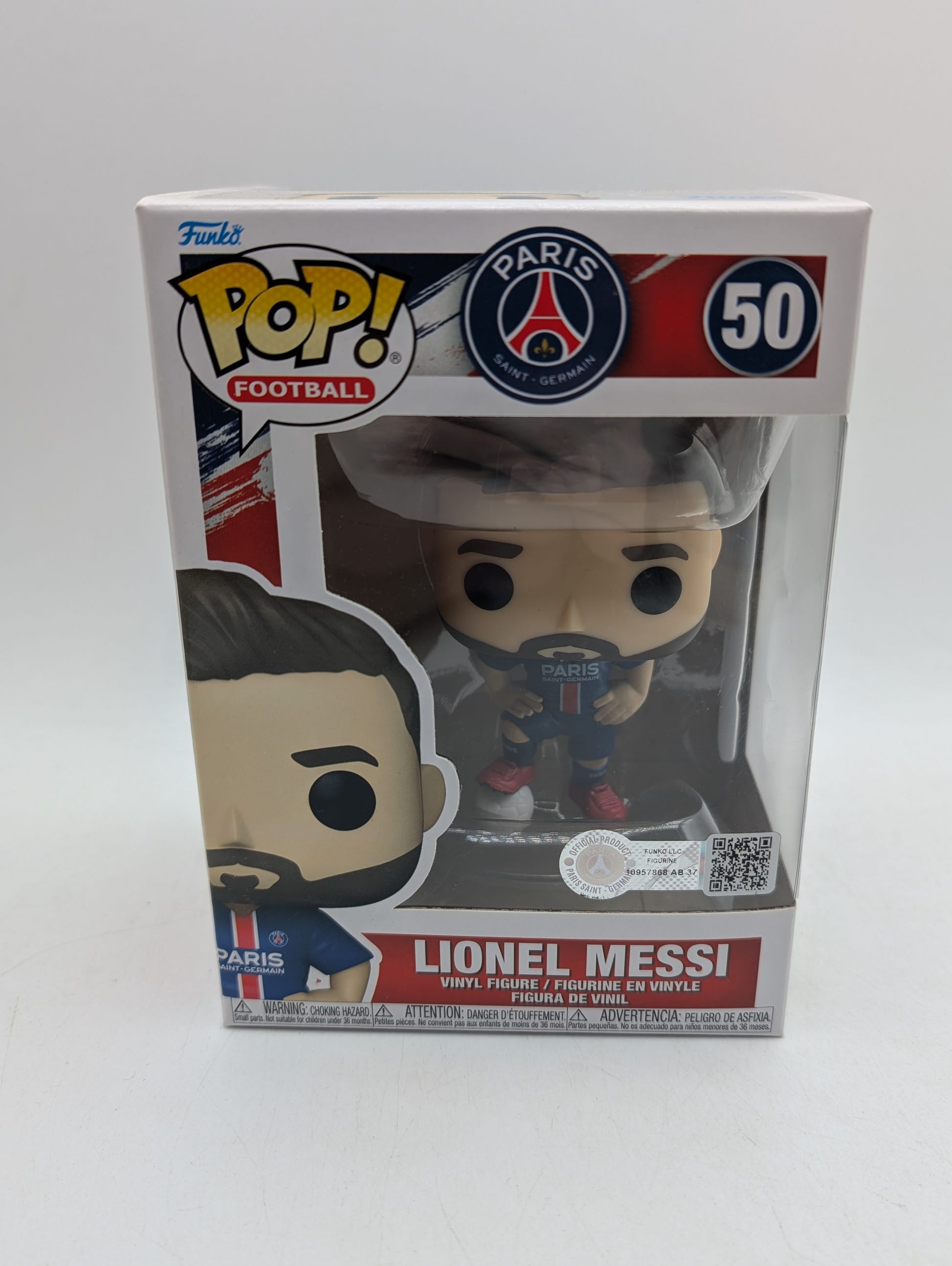 Funko Pop! Football Soccer Paris Saint-Germain - Lionel Messi Figure #50 image 1