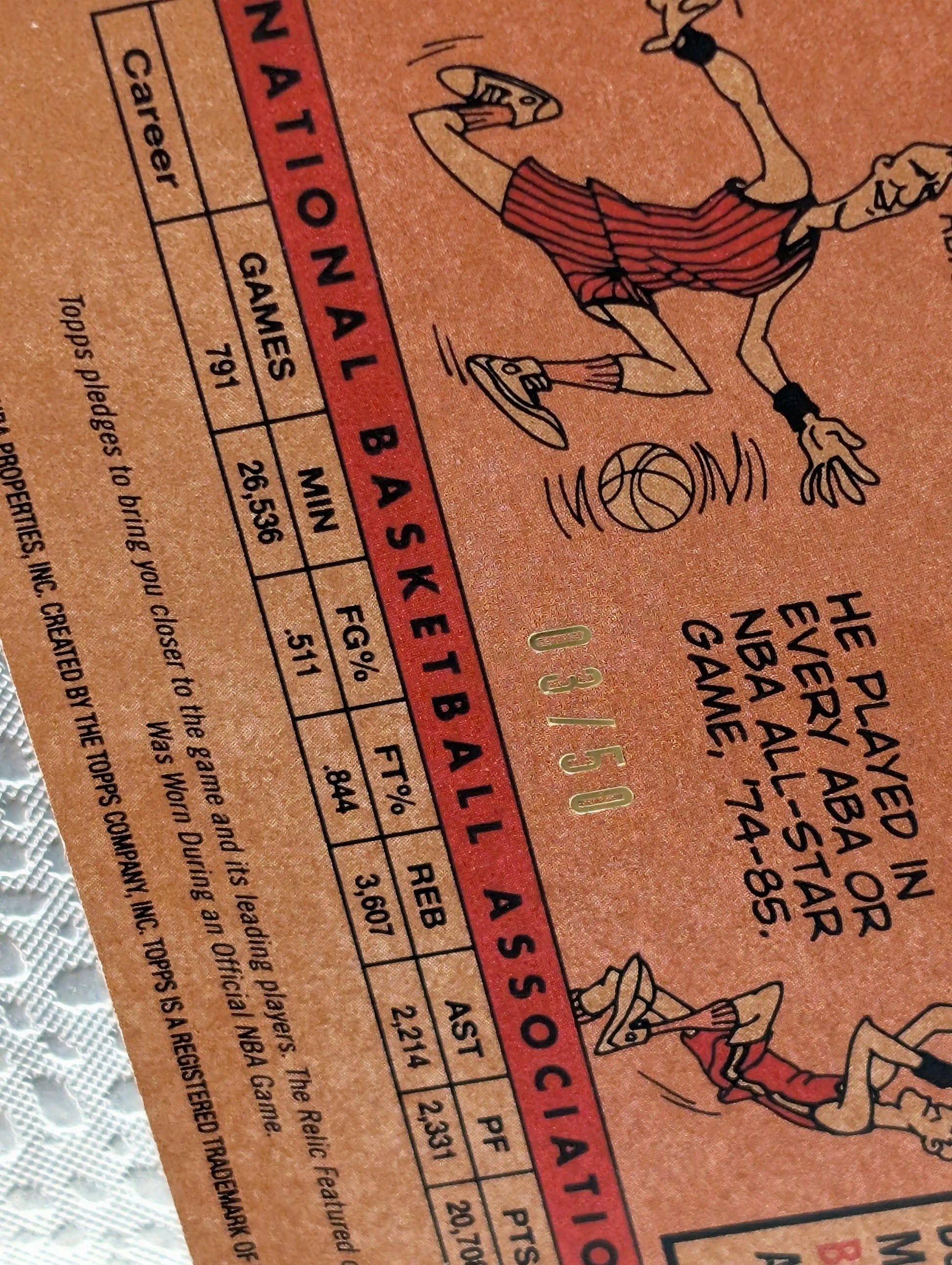 2008-09 Topps 1958-59 Variations Relics Gold George Gervin #178 /50 FRENLY BRICKS - Open 7 Days