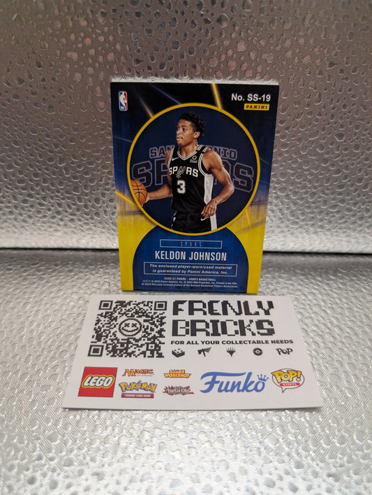 Kelvin Johnson 2020-21 NBA Hoops Rookie Remembrance Patch #SS-19 Game worn NM FRENLY BRICKS - Open 7 Days