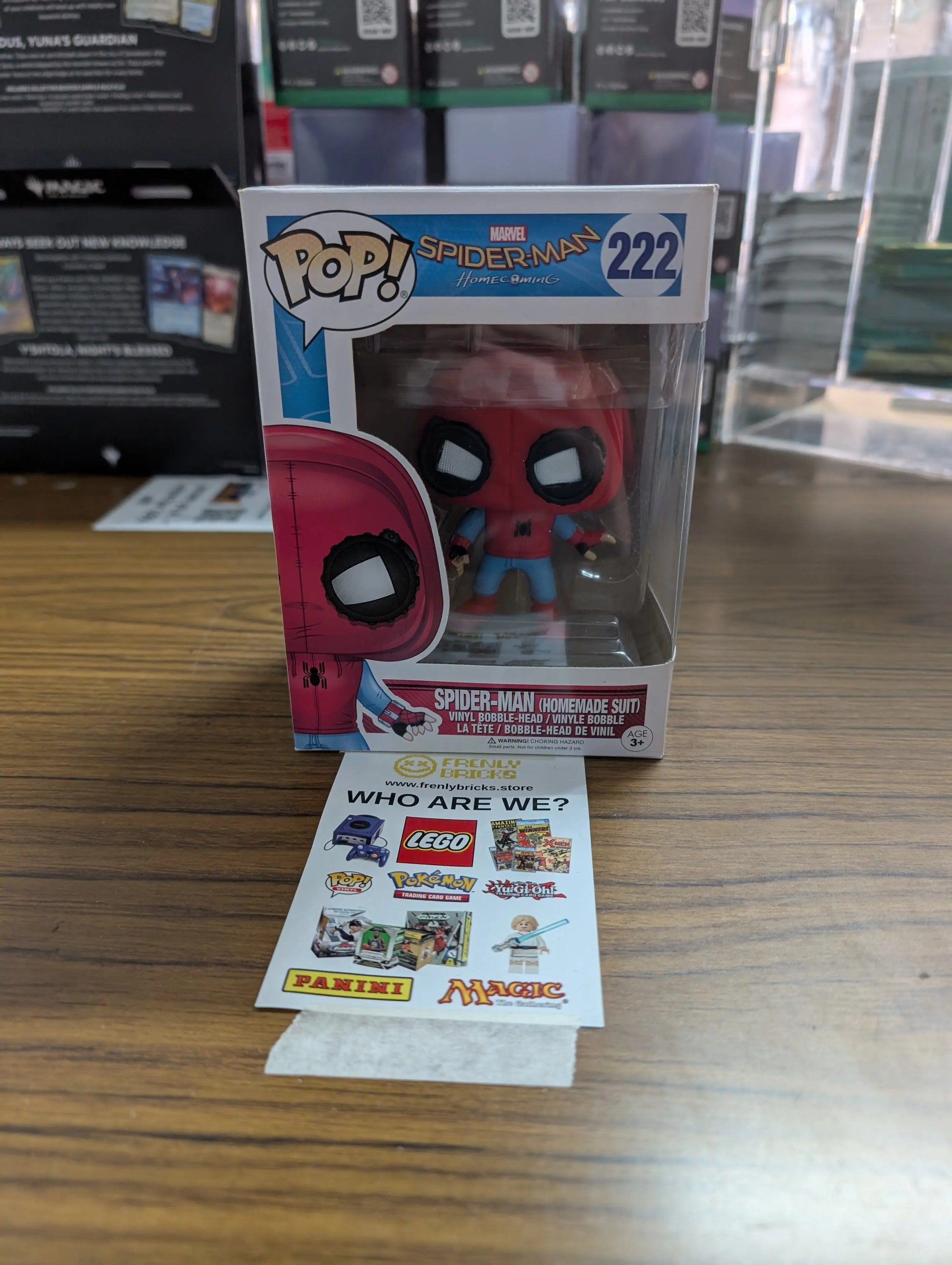 FUNKO Pop Vinyl Spider-Man #222 FRENLY BRICKS - Open 7 Days