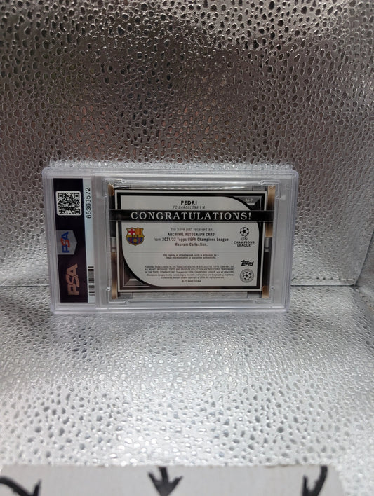 2021-22 Museum Coll PEDRI ROOKIE AUTO /49 PSA 9 AUTO 10 FRENLY BRICKS - Open 7 Days