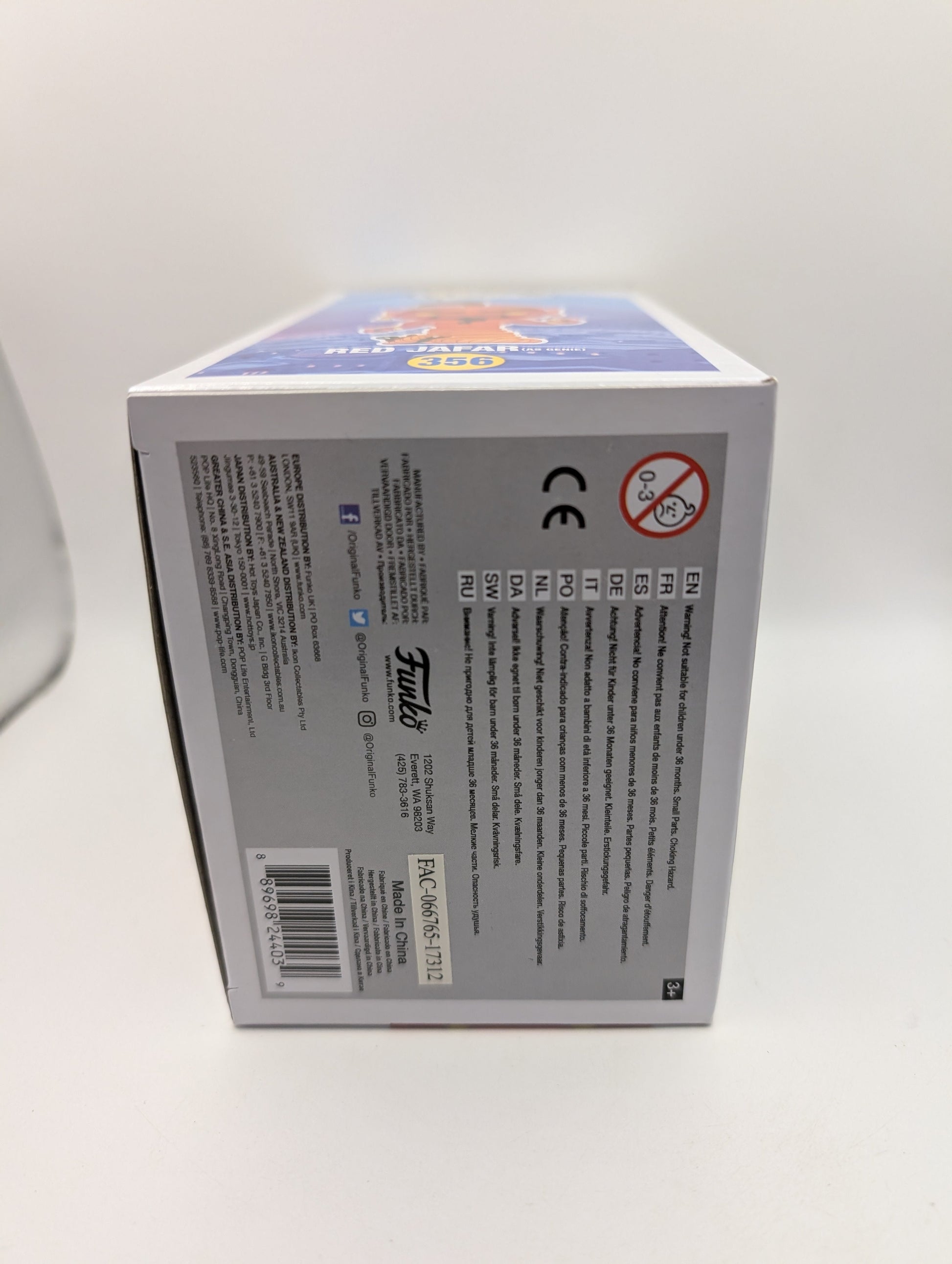 Disney Funko Pop - Red Jafar (As Genie) - Aladdin - No. 356 FRENLY BRICKS - Open 7 Days